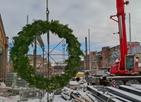 Rafter celebration in the new building of tram depot