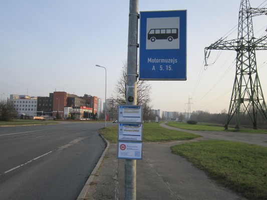 Public transport stop "Motor museum" again gets title of “QR code stop of the month” in October